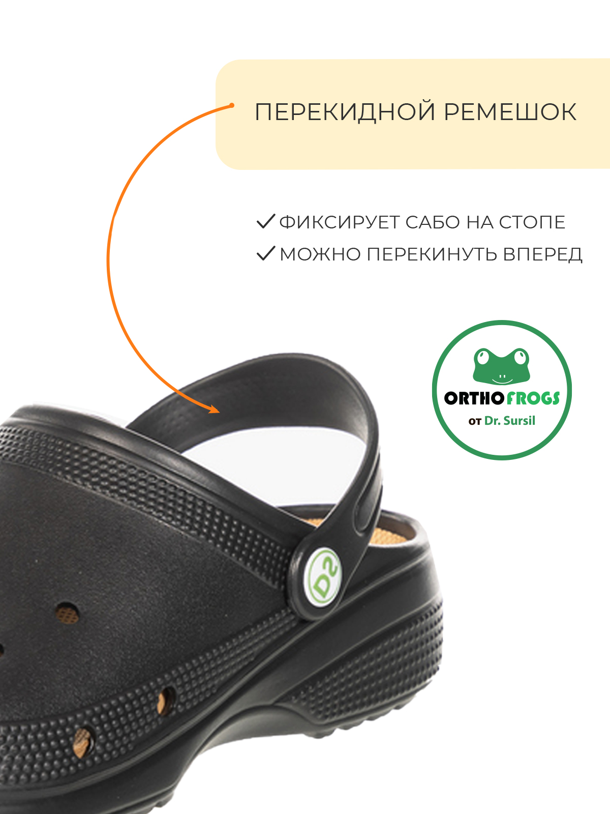 Сабо анатомические Dr. SURSIL Black